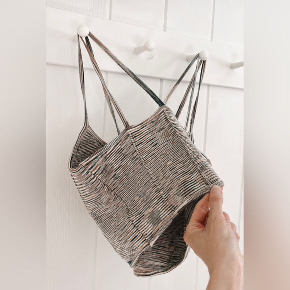 Anthropologie Reed Sweater Corset Top Bralette Cropped Neutral Women Small - Picture 9 of 14